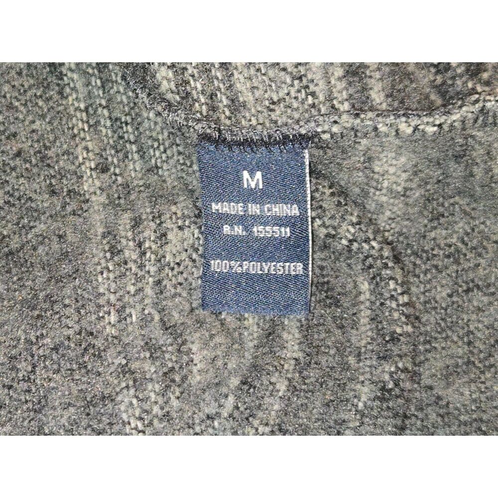 Aéropostale Button Front Hooded Sweater Men’s M Gray Stripe Pattern - Picture 6 of 9